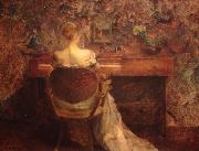 Thomas Dewing The Spinet France oil painting artist
